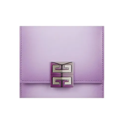 GIVENCHY 4G Телячья кожа Кошелек Женские Фиолетовый
