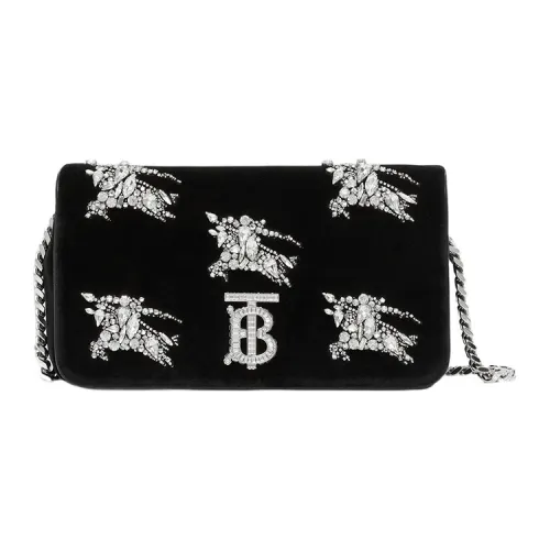 Burberry Lola Сумка Кожа Сумка через плечо Маленькая Женская Черная