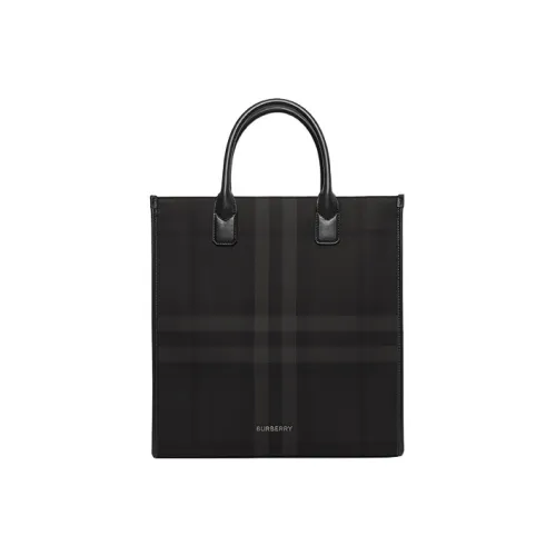 Burberry Вертикальная Сумка-тоут Denny Круглые Кожаные Ручки Регулируемый Съемный Наплечный Ремень 2 Внутренних Кармана, Внутреннее Отделение На Молнии