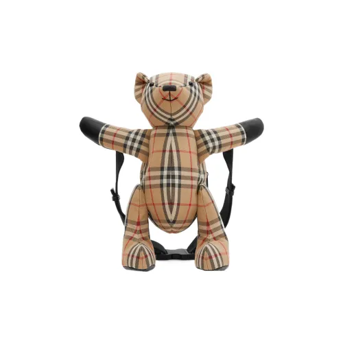 Burberry Thomas Хлопок Кожа Одно плечо Через плечо Бананка Детский Бежевый Желтый