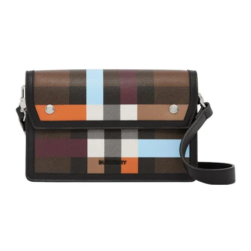 Burberry Сумка через плечо из коровьей кожи стандартная мужская темно-коричневая цвет береза