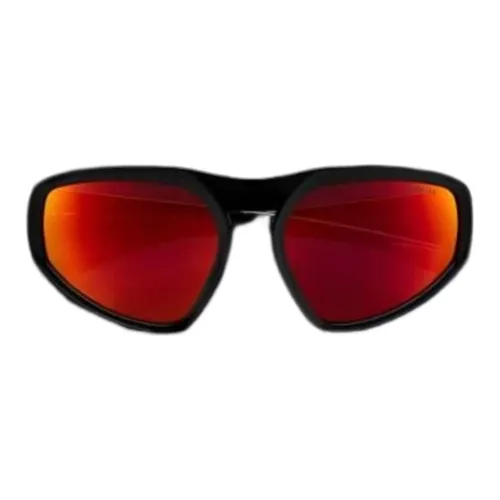 Moncler Пластиковая оправа Нерегулярной формы Солнцезащитные очки Мужские Черные