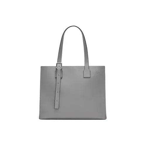 LOEWE Сумка Tote из коровьей кожи Сумка для покупок Сумка через плечо Сумка обычная Мужская Асфальтово-серый