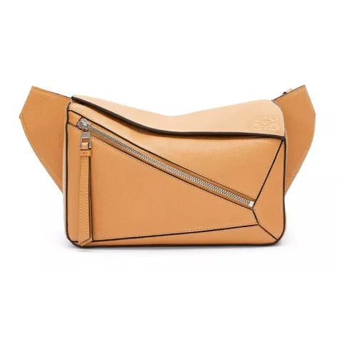 LOEWE Совместное издание Пазл Коровья кожа Бананка Маленький Мужской Теплый песочный