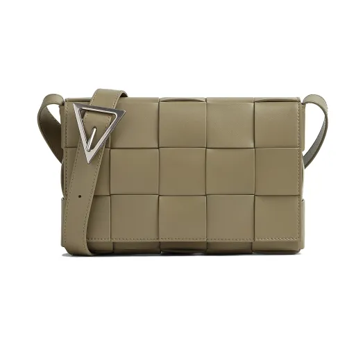 Bottega Veneta Cassette Коровья кожа Подушка Сумка Тофу Сумка Сумка через плечо Средний Мужской Тауповый