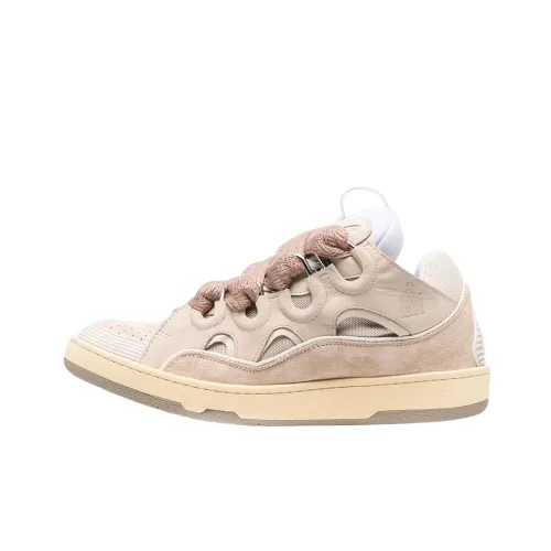 Lanvin Низкий Топ Стильный Скейтбординг Мужской Светло-Розовый