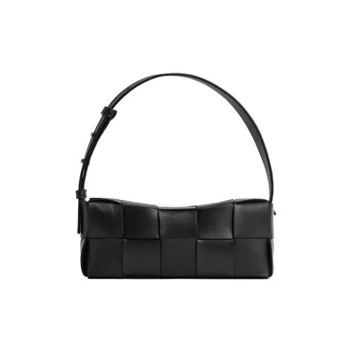 Bottega Veneta Brick Casstte Lambskin Сумка через плечо Женская Черная