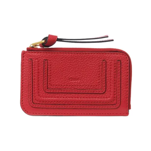 Chloe Marcie Коровья крупнозернистая текстура Кошелек Маленький Женский Красный