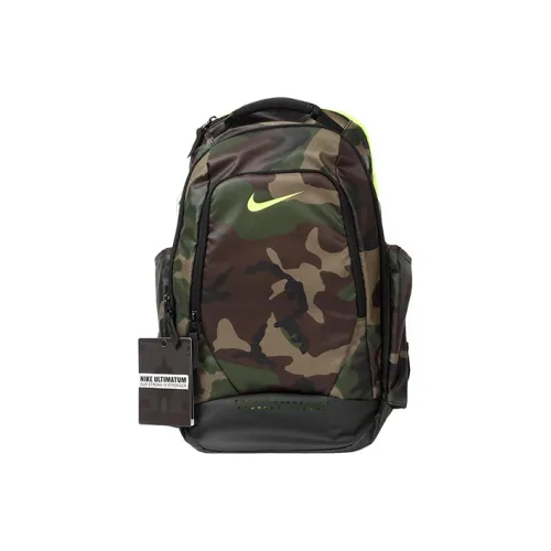 Nike Полиэстер Рюкзак Унисекс Зеленый Черный