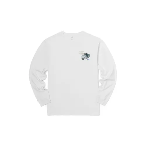 Lee Длинный рукав Т-рубашка Мужская Белая