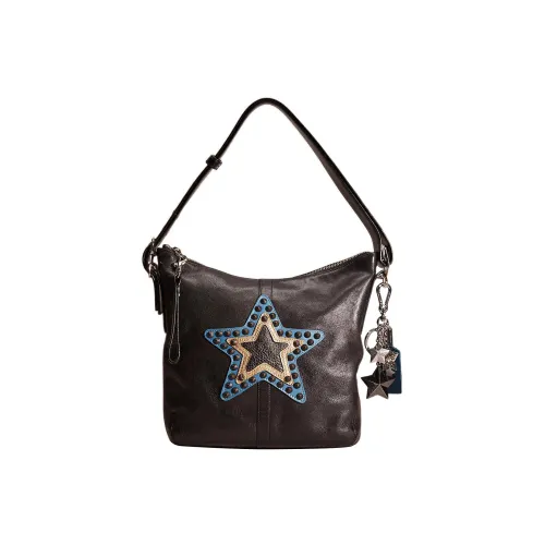 COACH Slim Wallet Кожа Сумка через плечо Сумка Маленькая Женская Черная