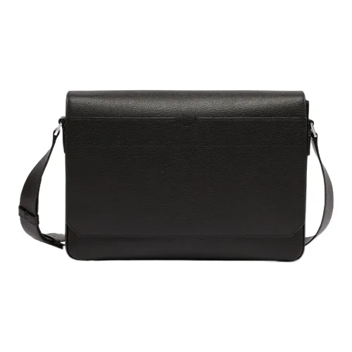 Valextra Телячья кожа Курьерская сумка Сумка через плечо Сумка на плечо Мужская Черная