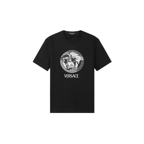 VERSACE Мужские черные T-рубашки