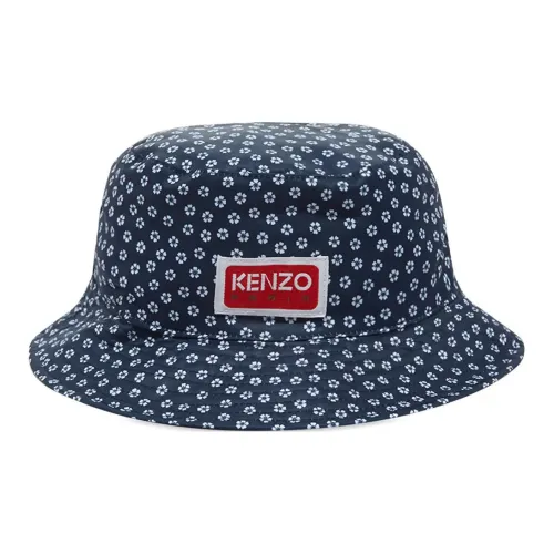 KENZO Полиэстер Шляпа ведра Синяя Женская