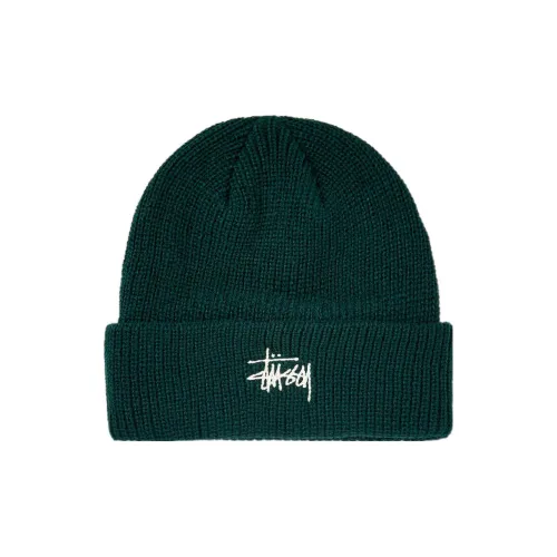 Stussy Акриловые Шапки-бини Зеленые Мужские