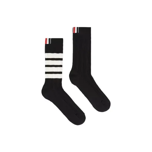 THOM BROWNE 1 Пачка Черные Мужские Носки до Колена