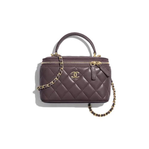 CHANEL Овчина Сумка Box Сумка Сумка через плечо Сумка через плечо Женская Фиолетовая