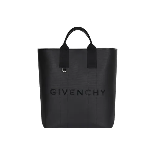 GIVENCHY Покрытый холст ткань с коровья кожа тоут сумка сумка для покупок сумка большая мужская черная