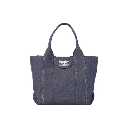 See By Chloe Laetizia Denim Bag Small Women's Blue See By Chloe Laetizia Деним Сумка Маленькая Женская Синяя