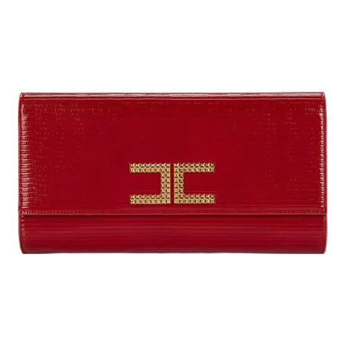 Elisabetta Franchi Кожа Одно плечо Через плечо Клатч Женский Красный