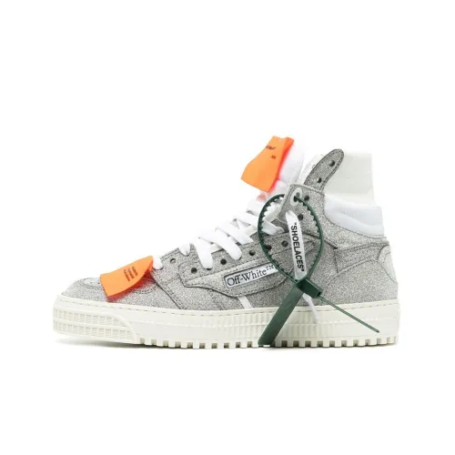 OFF Белый OFF COURT Высокий Топ Стильные Скейтбординги Женские Серебряный