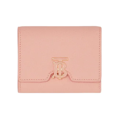 Burberry Рельеф Телячья Кожа Кошелек Женские Темно-Розовый