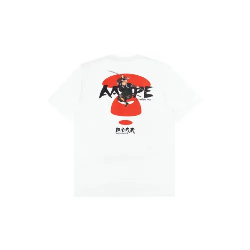 Aape x Menya Musashi T-Shirt Мужской Белый