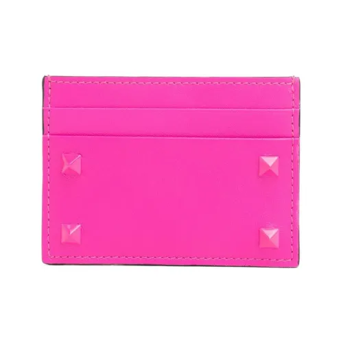 Valentino Телячья кожа Держатель для карт кошелек Мужской Розовый