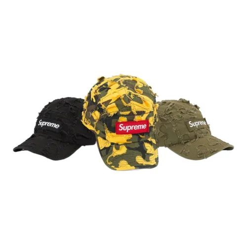 Supreme 100% хлопок Twill Кепки Унисекс Черный многоцветный Оливково-зеленый