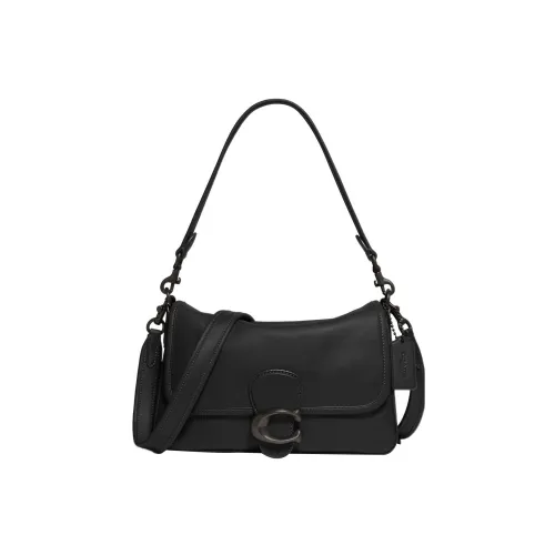 COACH Tabby Кожа Сумка через плечо Сумка на плечо Женская Черная