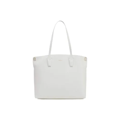 Furla Текстурированная Телячья Кожа Тоут Сумка Сумка для покупок Сумка Сумка через плечо Большая Женская Белая