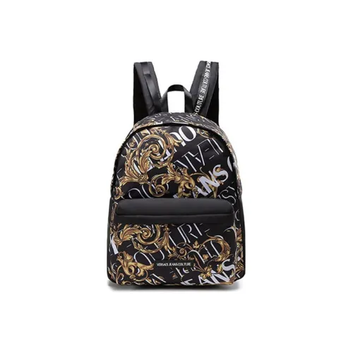 VERSACE JEANS COUTURE Ткань Рюкзак Большой Мужской Черный