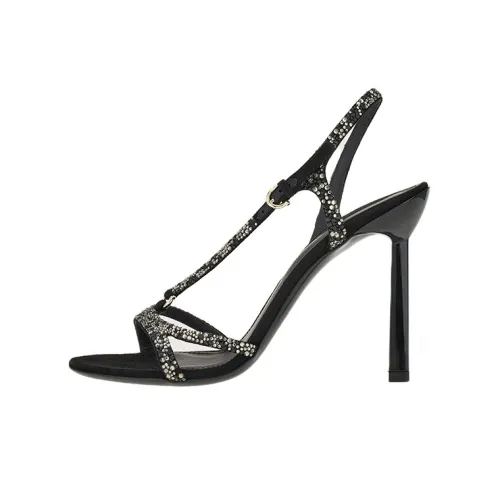 FERRAGAMO Gancini One Ремень Сандалии Женские Черные