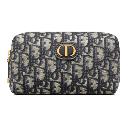 DIOR 30 Montaigne OBLIQUE Печатный тканый клатч Женский Синий