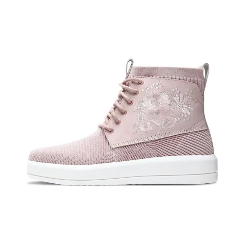 Skechers Shining High Топ Спортивная повседневная обувь Женская Розовая