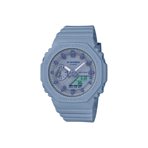 CASIO G SHOCK Кварцевый механизм Смольный ремешок Часы Женские Часы Синий циферблат