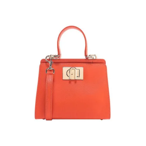 Furla 1927 Collection Кожа Сумка через плечо Сумка Мини Женская Апельсин