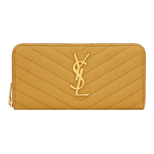 SAINT LAURENT Телячья кожа Кошелек Женские Желтый