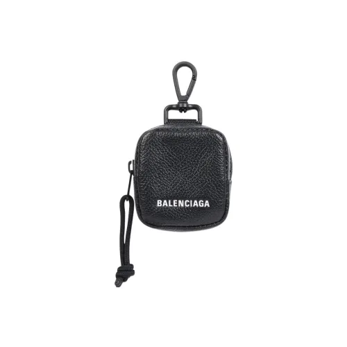 Balenciaga Explorer Grained Телячья кожа Чехол для AirPods Мужской Черный