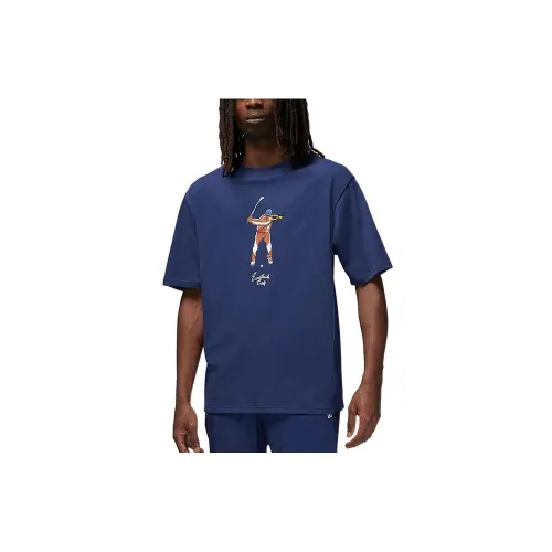 JORDAN Темно-синие мужские футболки T-Shirt