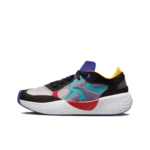 Джордан Delta Low Shock Absorbers Противоскользящий Устойчивый к истиранию Низкий Топ Повседневная обувь Женская Белый Синий Черный