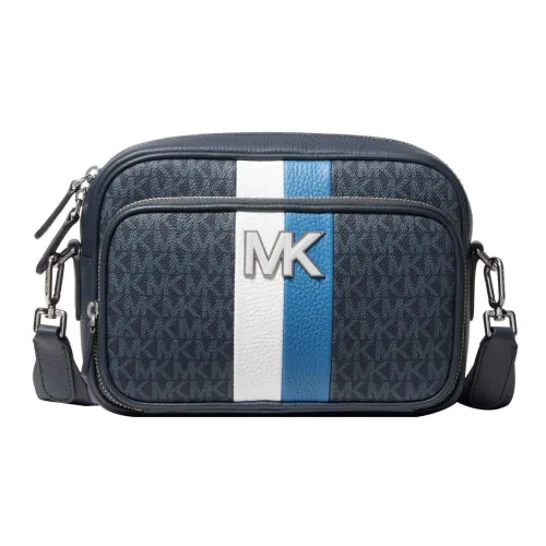 MICHAEL KORS Кожаная дорожная сумка с отделкой сумка Camera сумка через плечо мужская темно-синий