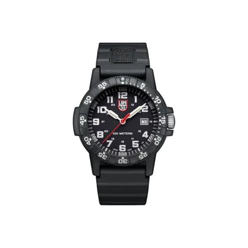 LUMINOX Кварцевый механизм Мужские часы Часы 49 мм Черный циферблат Углеродное волокно Чехол для часов Резиновый ремешок XS.0321.L