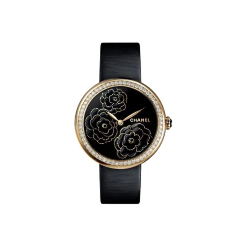 CHANEL Автоматический Механический Movement Женские Часы MADEMOISELLE PRIVÉ 37,5 мм Черные