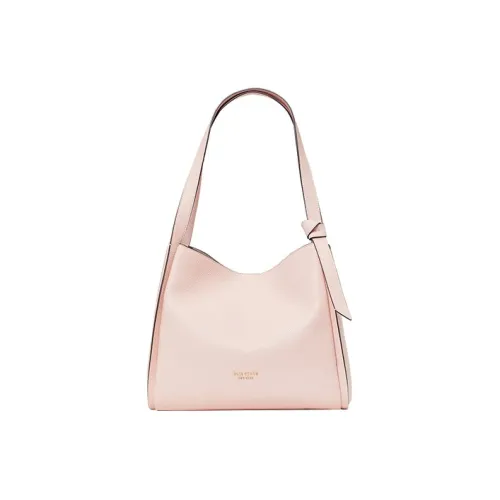Kate Spade Knott Litchi Grain Кожа Замша Сумка через плечо Женская Светло-розовая
