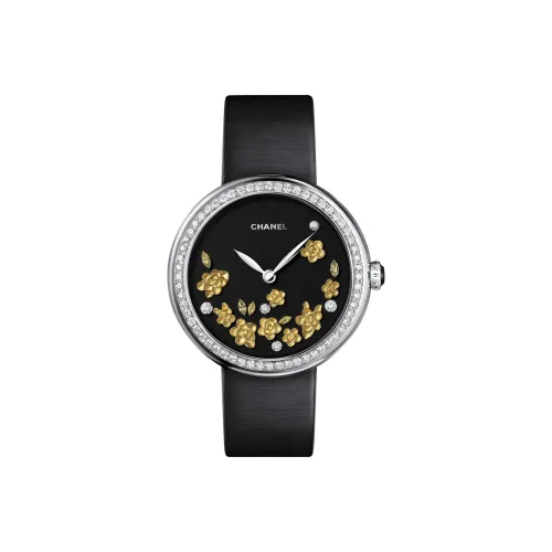 CHANEL Автоматический Механический Movement Женские Часы MADEMOISELLE PRIVÉ 37,5 мм Черные
