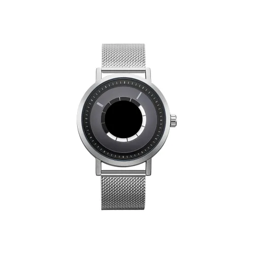 B·Y·A Кварцевый механизм Стальной ремешок Часы Унисекс Черный циферблат BYA GW2502