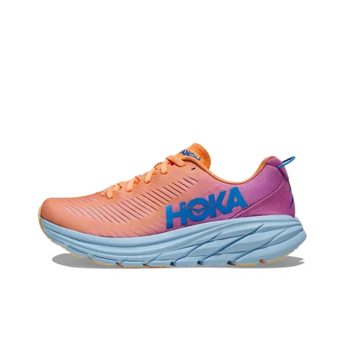 HOKA ONE ONE Rincon 3 Low Топ Беговые кроссовки Женские Оранжевый фиолетовый Широкий Last Форма