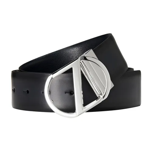Ermenegildo Zegna Ремни из коровьей кожи, черные, мужские