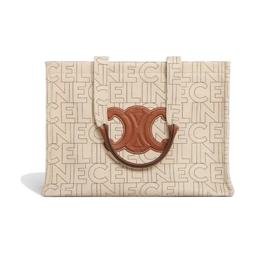 CELINE Cabas Телячья кожа Сумка Большая Женская Естественная